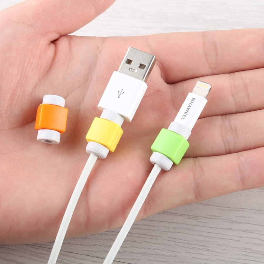 Headphone Wire Data Cable Protection Cover Winder Cord Wrap Organizer, Random Color Delivery, 1PCS