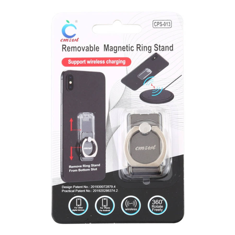 CPS-013 360 Degrees Rotate Freely Removable Magnetic Ring Stand Phone Holder, Support Wireless Ch...