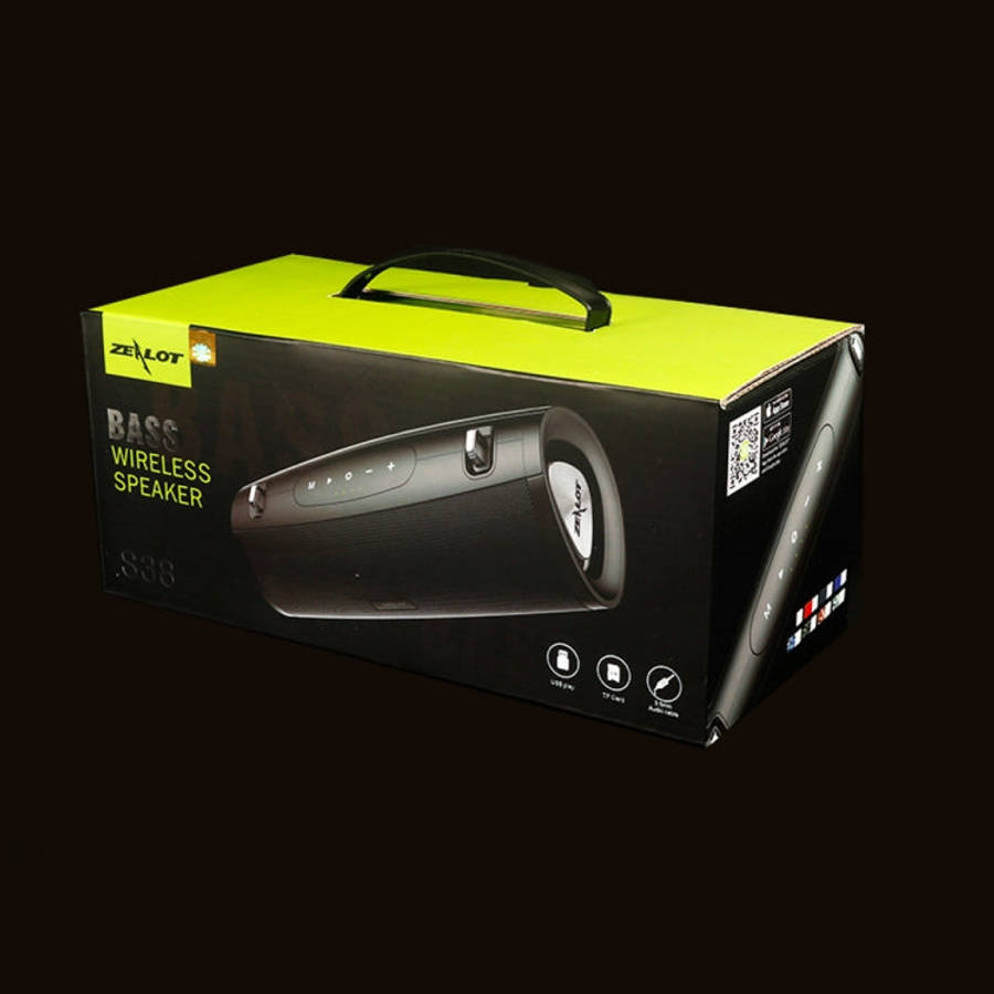 ZEALOT S38 Portable Subwoofer Wireless Bluetooth Speaker with Built-in Mic, Support Hands-Free Ca...