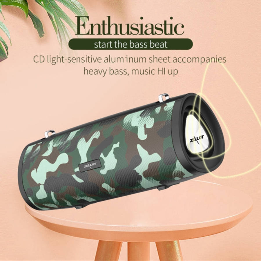 ZEALOT S38 Portable Subwoofer Wireless Bluetooth Speaker with Built-in Mic, Support Hands-Free Ca...