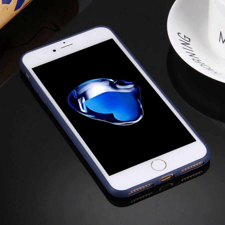 For iPhone 8 Plus & 7 Plus   Solid Color TPU Protective Case Without Round Hole