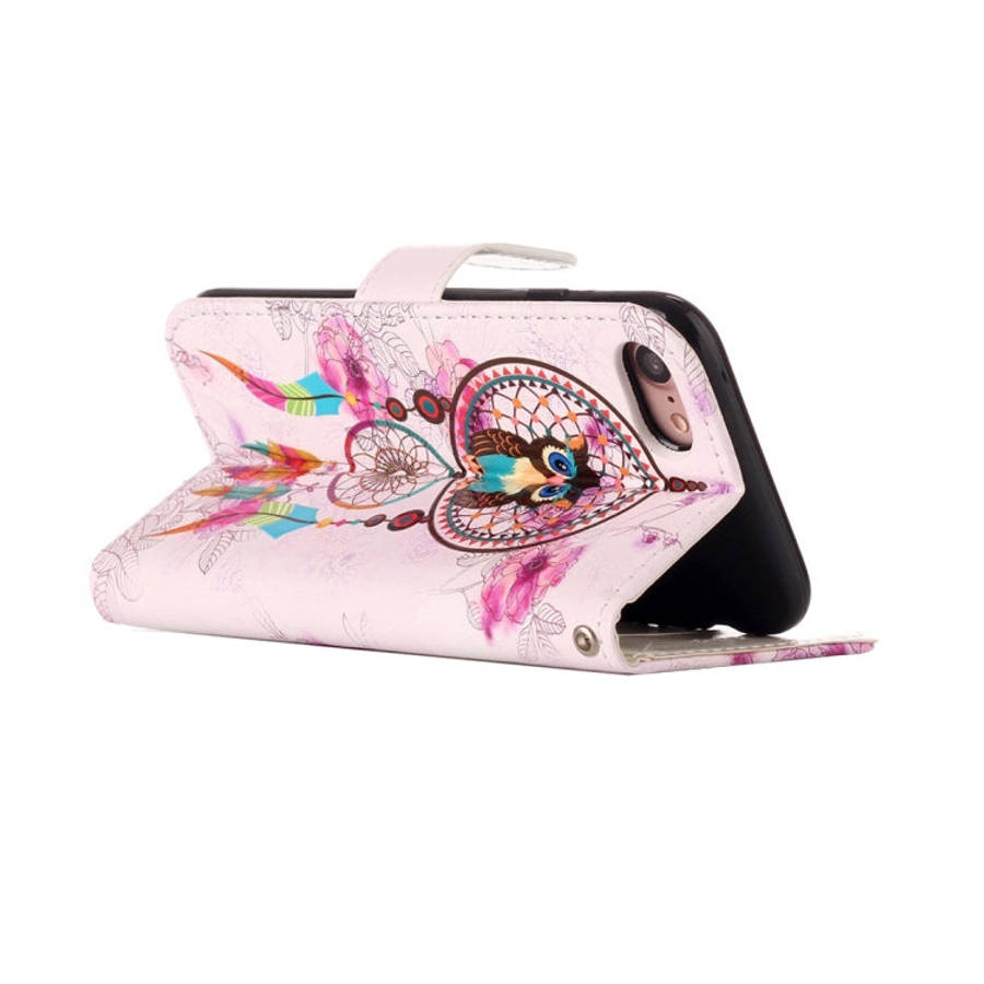 For iPhone 8 & 7 Embossed Horizontal Flip Leather Case with Holder & Card Slots & Wallet & Photo ...