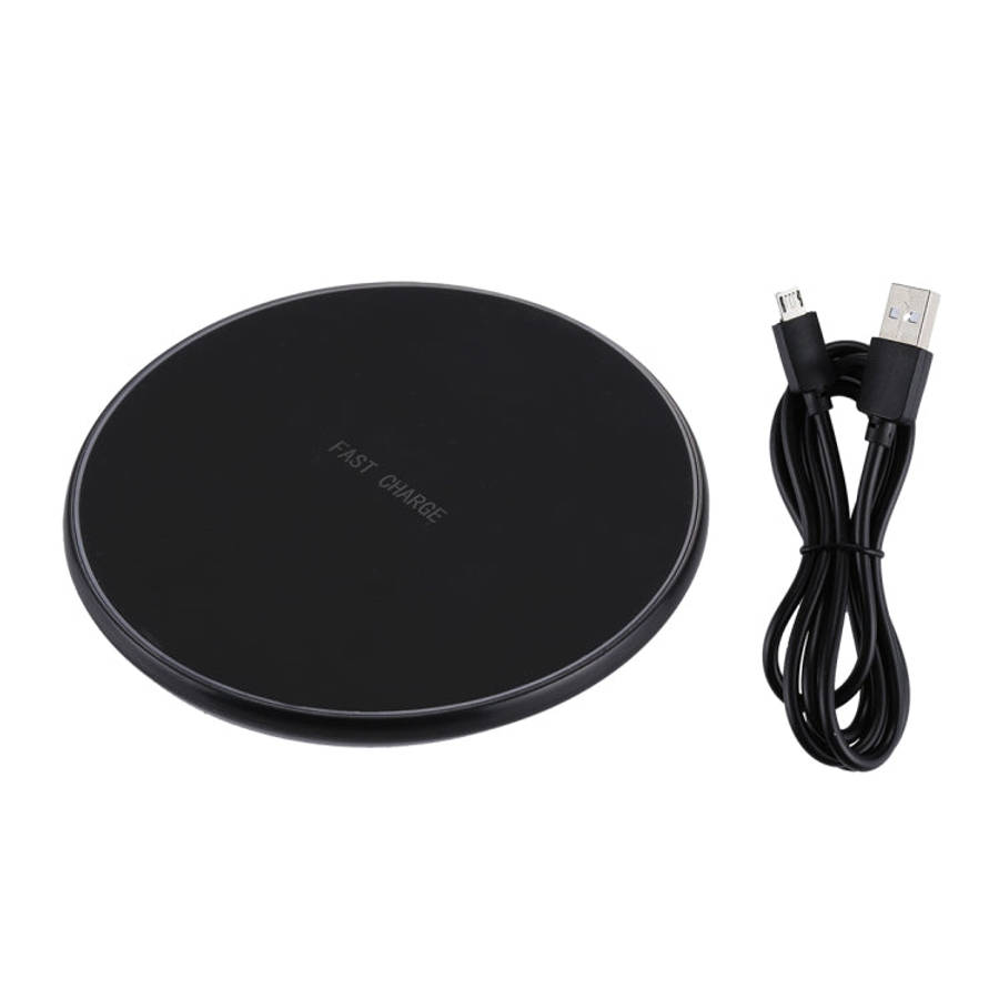 DC 9V 1.67A / 5V 1A Universal Round Shape Qi Standard Fast Wireless Charger with Indicator Light,...