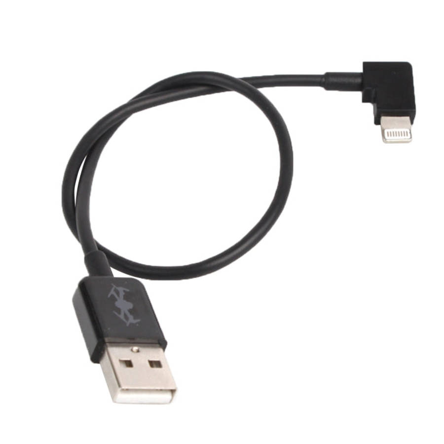30cm USB to 8 Pin Right Angle Data Connector Cable for DJI SPARK / MAVIC PRO / Phantom 3 & 4 / In...