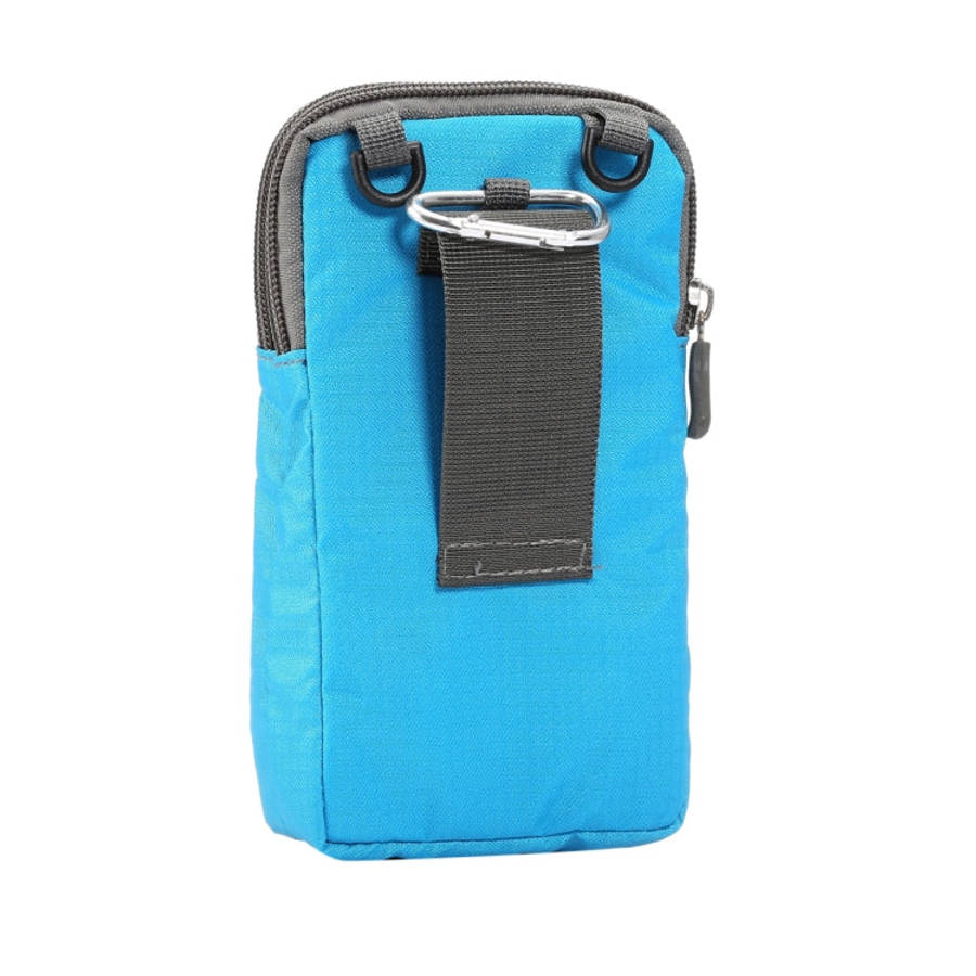 Multi-function Casual Sport Mobile Phone Double Zipper Waist Pack Diagonal Bag for 6.9 Inch or Be...