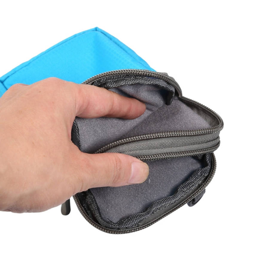 Multi-function Casual Sport Mobile Phone Double Zipper Waist Pack Diagonal Bag for 6.9 Inch or Be...