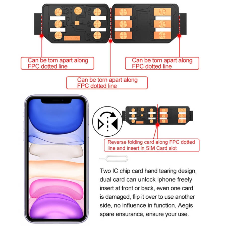 R-SIM 15 Dual CPU Aegis Cloud Upgraded Version iOS 13 System Universal Unlocking Card for iPhone ...