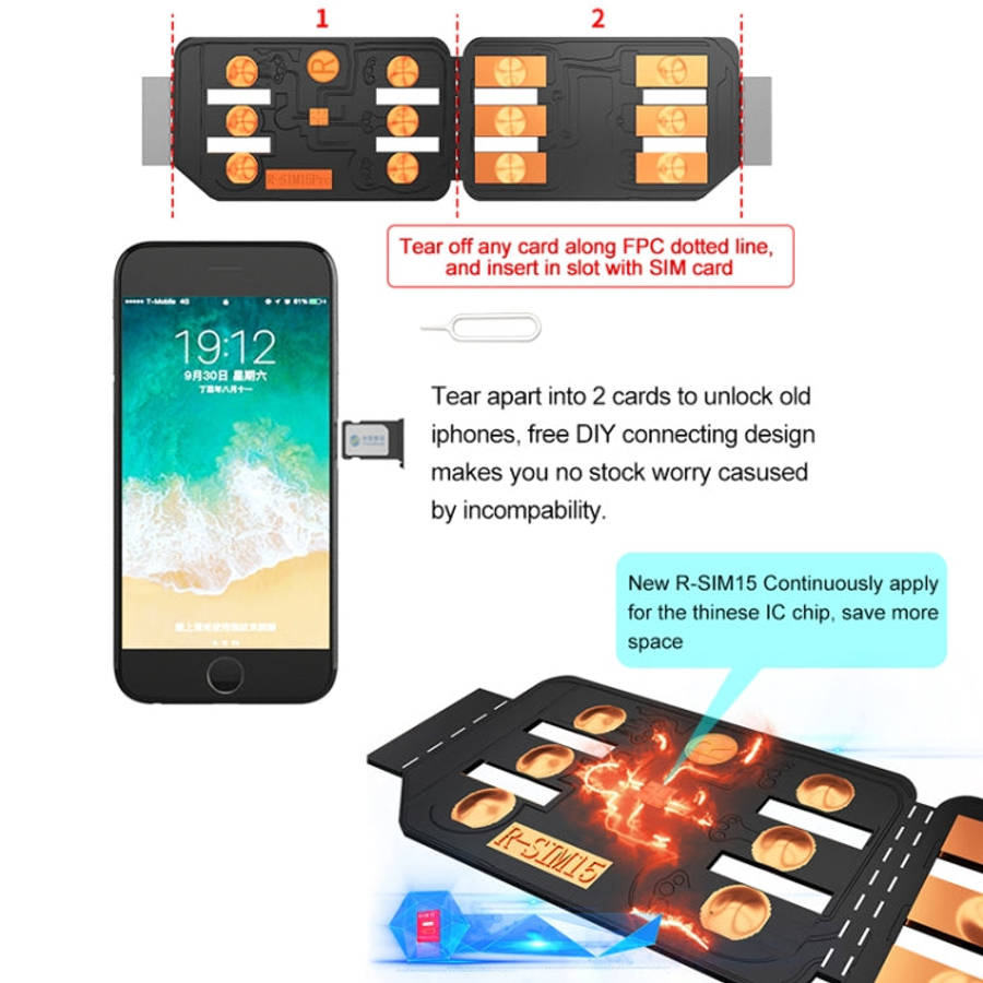 R-SIM 15 Dual CPU Aegis Cloud Upgraded Version iOS 13 System Universal Unlocking Card for iPhone ...