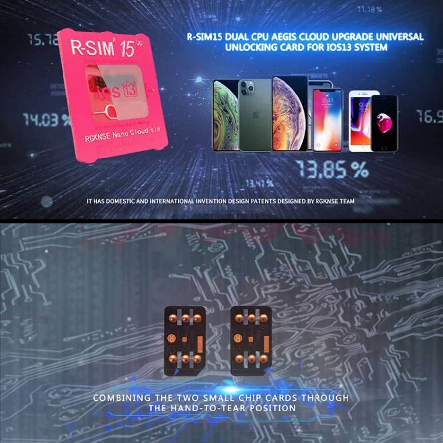 R-SIM 15 Dual CPU Aegis Cloud Upgraded Version iOS 13 System Universal Unlocking Card for iPhone ...
