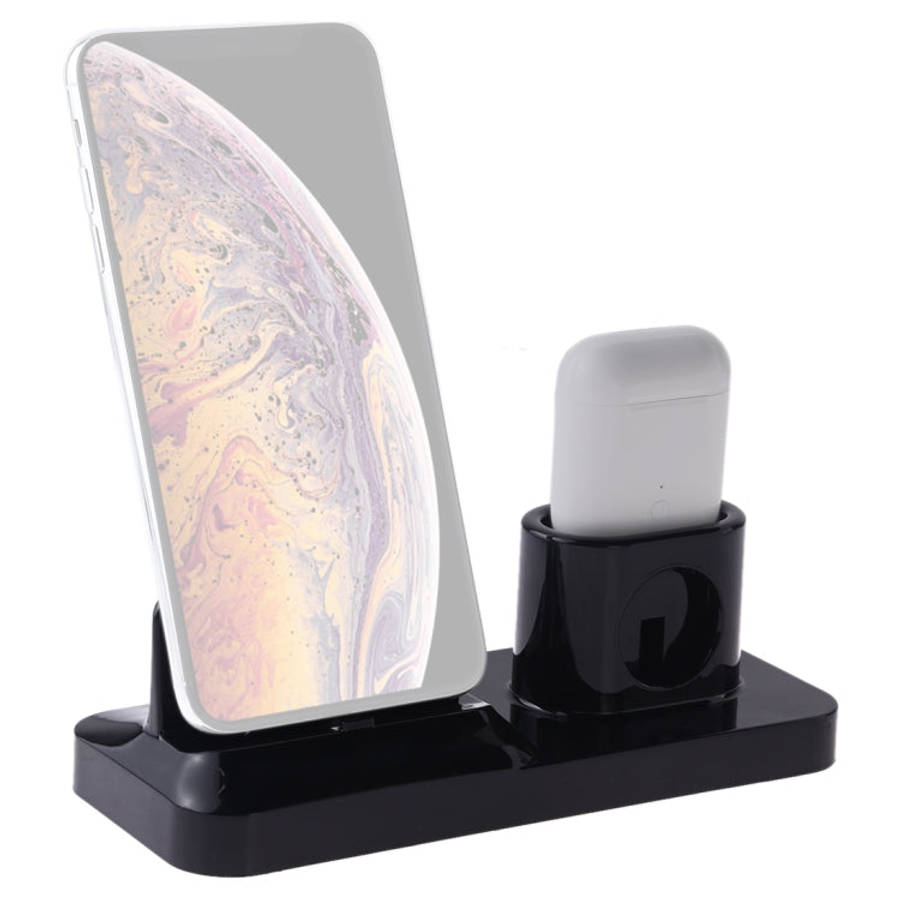 Wireless Rechargeable Base Charging Station Holder for Mobile Phone & Headset, with Micro USB + U...