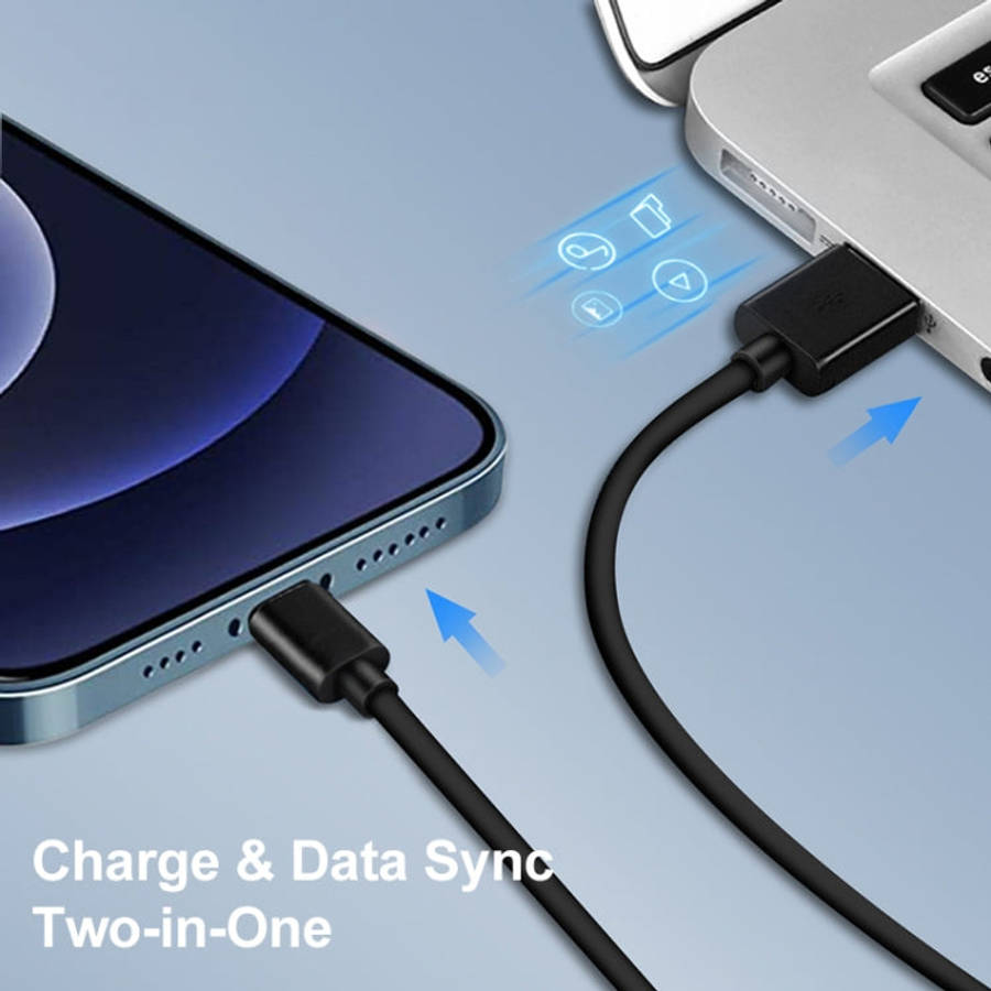 LZ-728 2 in 1 18W QC 3.0 USB Interface Travel Charger + USB to 8 Pin Data Cable Set, EU Plug, Cab...