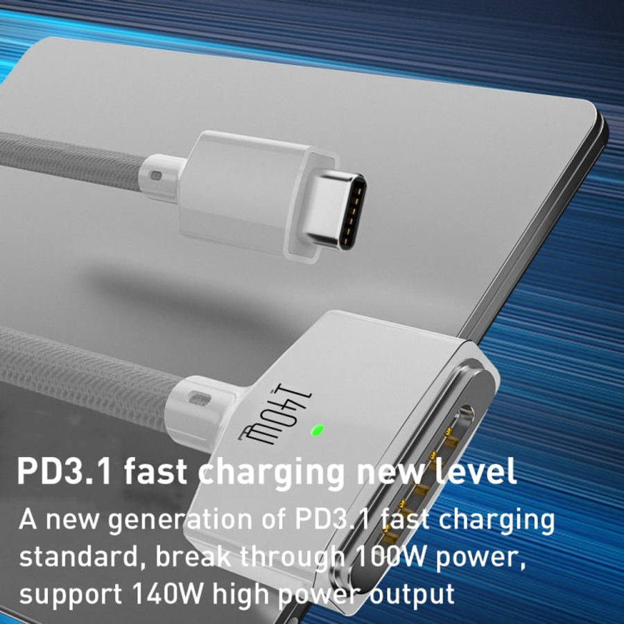 140W USB-C / Type-C to MagSafe 3 Magnetic Fast Charging Cable, Length:2m