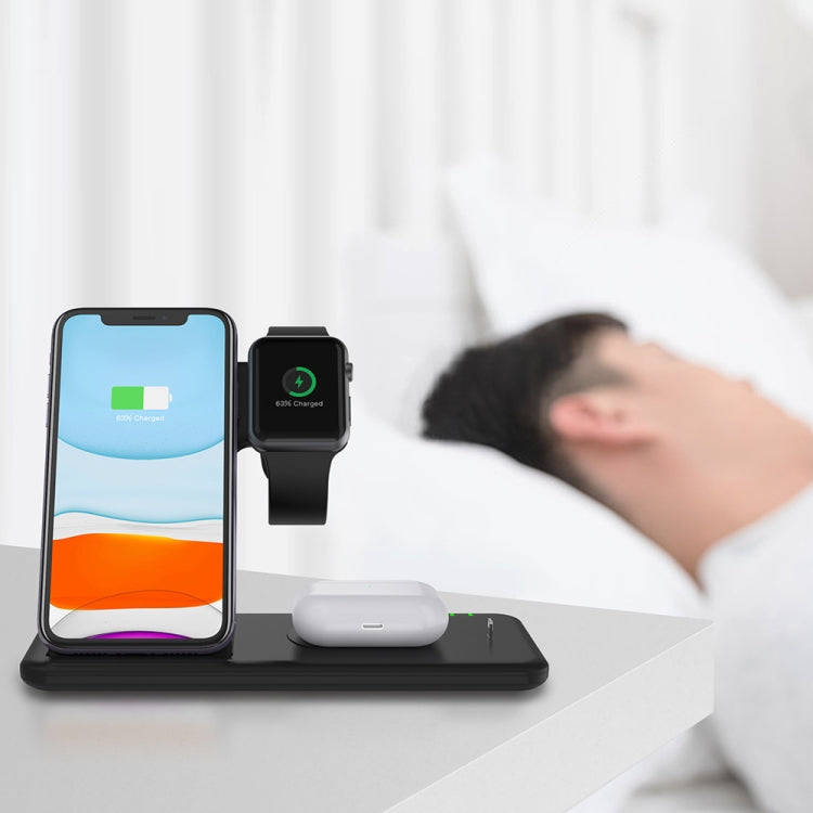 Q20 4 In 1 Wireless Charger Charging Holder Stand Station with Adapter For iPhone / Apple Watch /...
