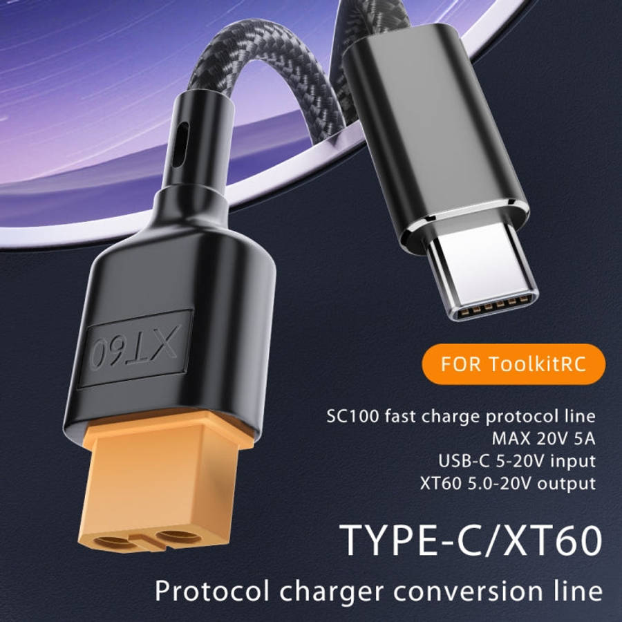 USB-C / Type-C to XT60 Data Cable, Length: 100cm, 100cm