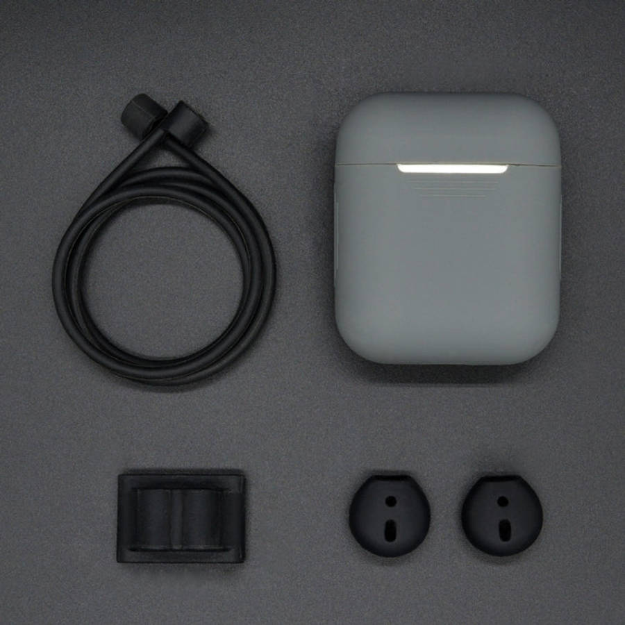 Anti-lost Rope + Silicone Case + Earphone Hang Buckle + Earplug Cover Bluetooth Wireless Earphone...
