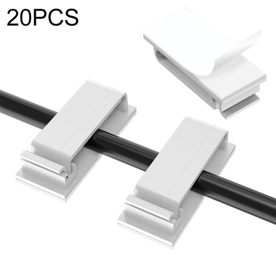HG2613 20 PCS Desktop Data Cable Organizer Fixing Clip