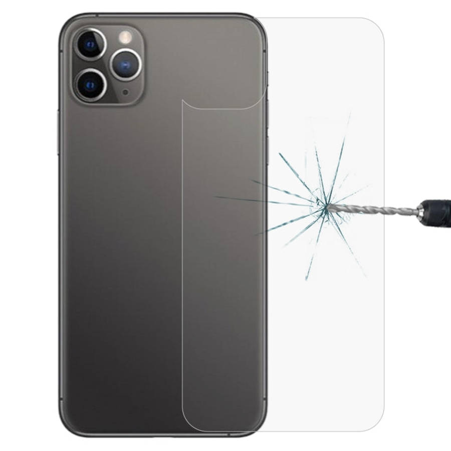 For iPhone 11 Pro Max 9H 2.5D Half - Screen Transparent Mobile Phone Tempered Glass Film Back Fil...