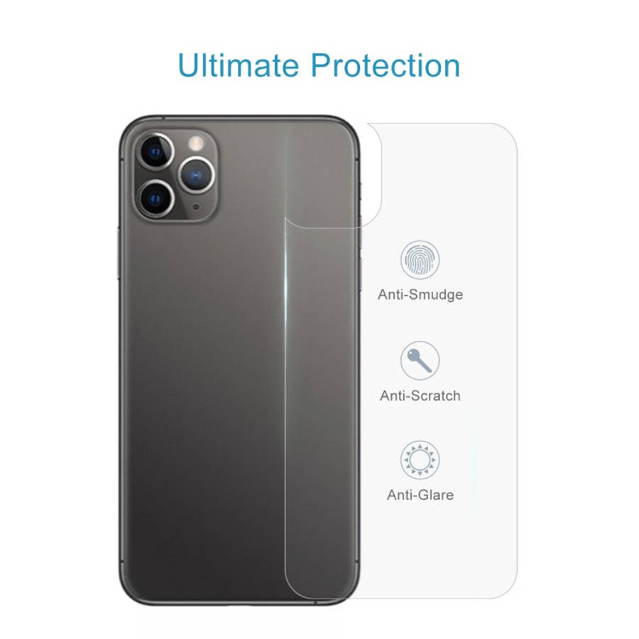 For iPhone 11 Pro Max 9H 2.5D Half - Screen Transparent Mobile Phone Tempered Glass Film Back Fil...