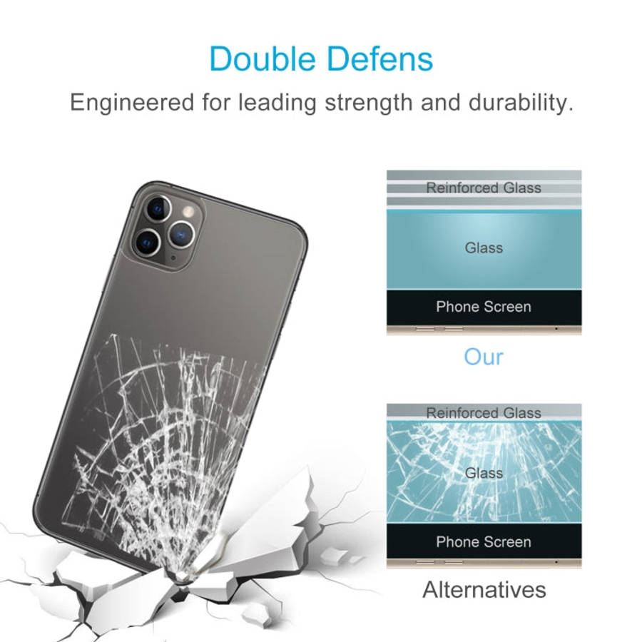For iPhone 11 Pro Max 9H 2.5D Half - Screen Transparent Mobile Phone Tempered Glass Film Back Fil...