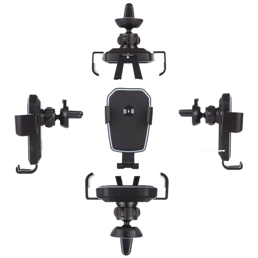 K81 10W QI Universal Rotating Gravity Induction Car Wireless Charging Mobile Phone Holder with Su...