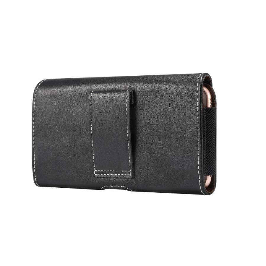Men Lambskin Texture Multi-functional Universal Mobile Phone Waist Pack Leather Case for 6.0 Inch...