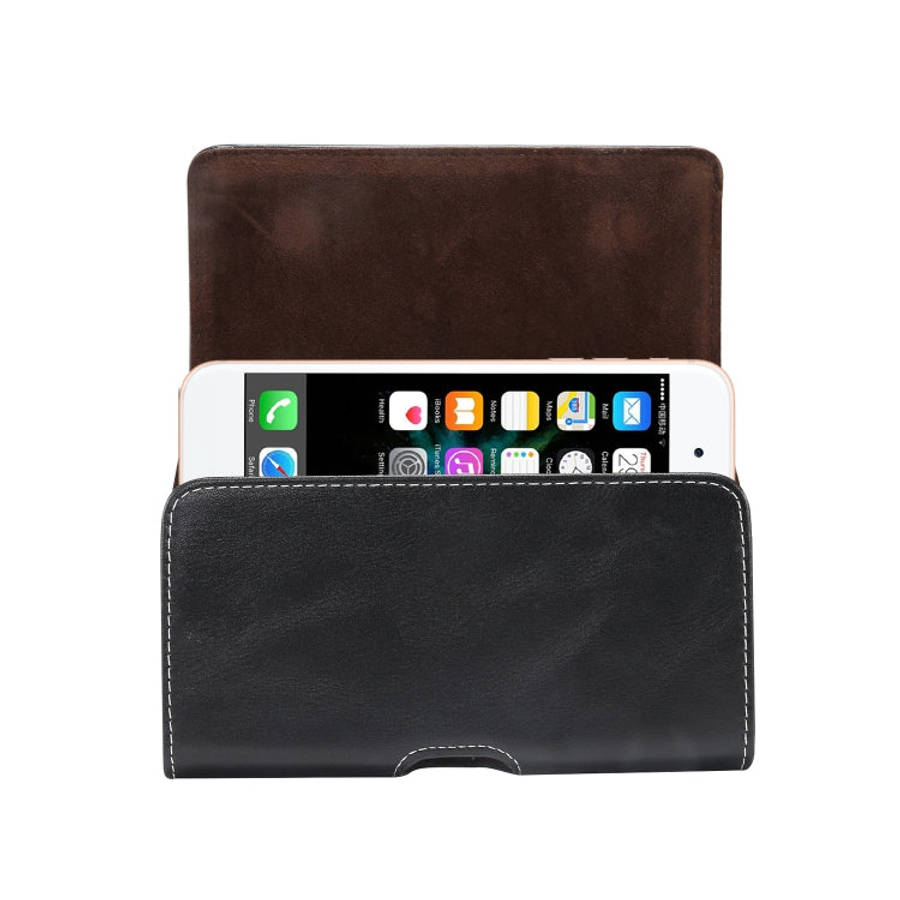 Men Lambskin Texture Multi-functional Universal Mobile Phone Waist Pack Leather Case for 6.0 Inch...