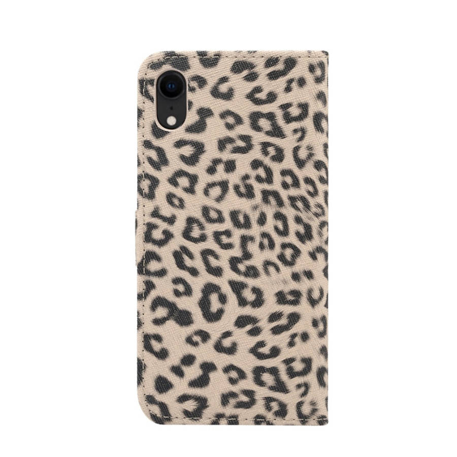 For iPhone XR Leopard Pattern Horizontal Flip Leather Case with Holder & Card Slots, For XR