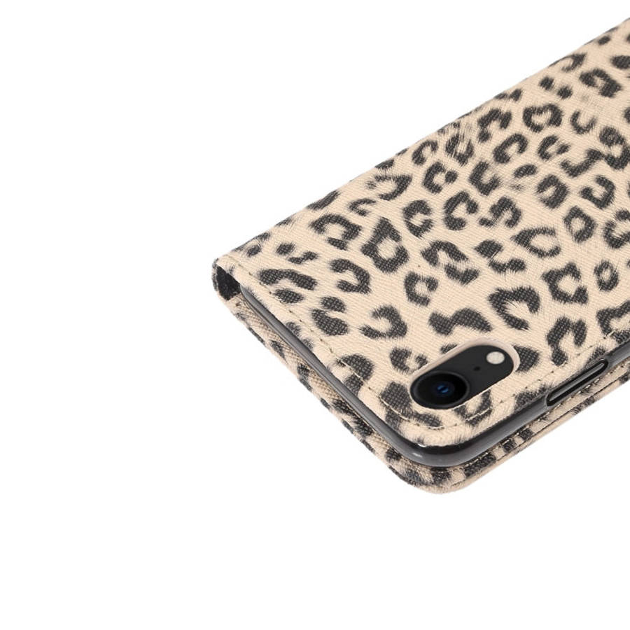 For iPhone XR Leopard Pattern Horizontal Flip Leather Case with Holder & Card Slots, For XR