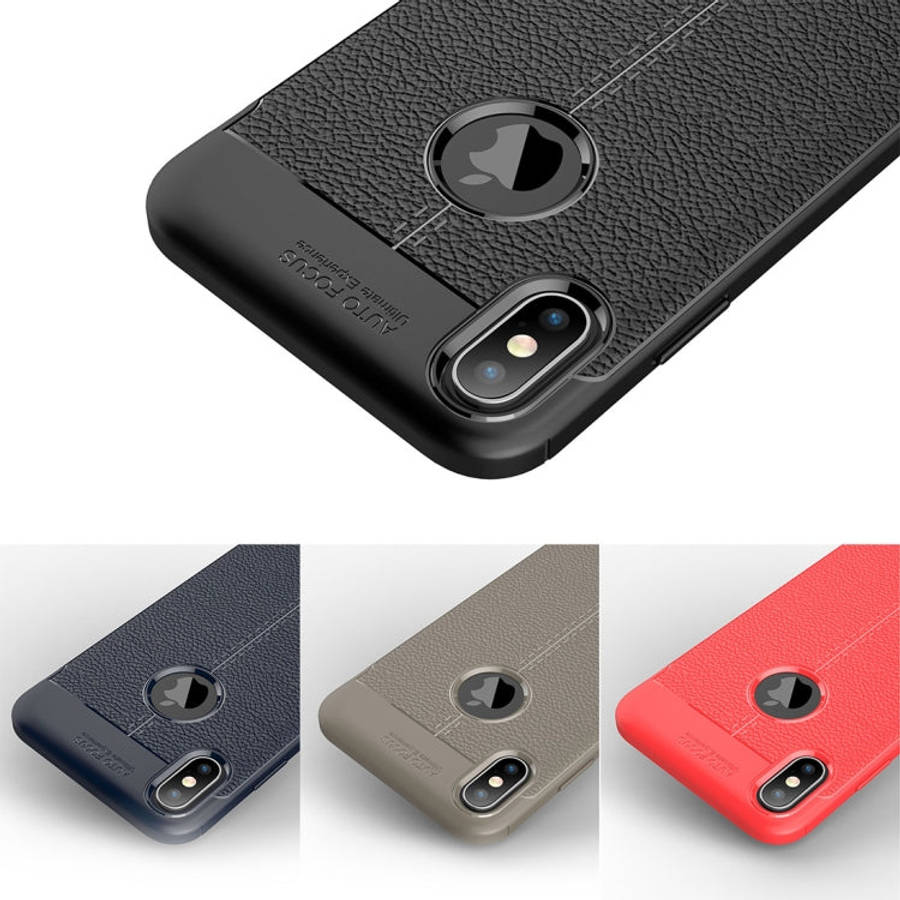 For iPhone XS Max Litchi Texture TPU Case, For XS Max