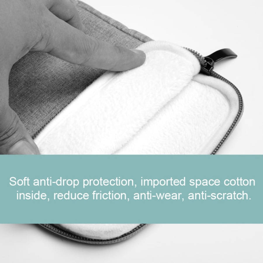 Shockproof Canvas + Space Cotton + Plush Protective Bag for iPad Mini 5 2019