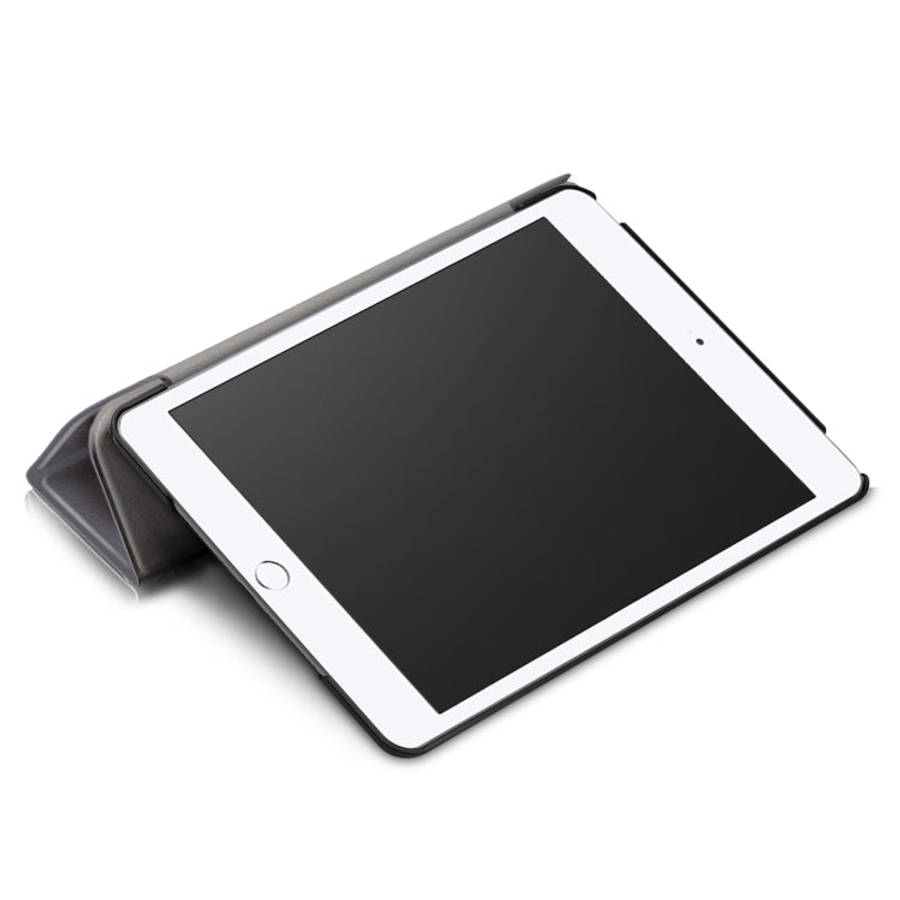 Custer Texture Horizontal Flip Leather Case for  iPad Mini 2019 & Mini 4, with Three-folding Hold...
