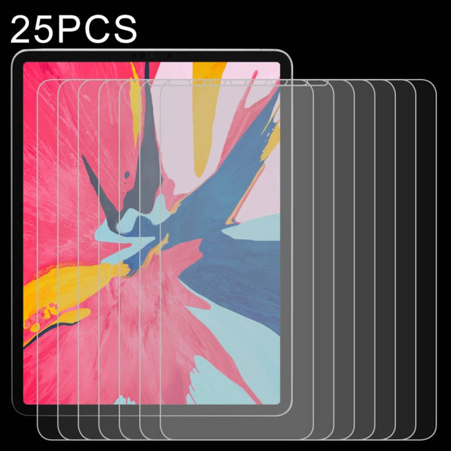 25 PCS 0.26mm 9H Surface Hardness 2.5D Explosion-proof Tempered Glass Film for iPad Pro 11 2018/2...