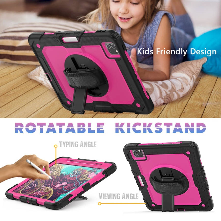 For iPad Pro 11 inch (2018) / Pro 11 inch (2020) Shockproof Black Silica Gel + Colorful PC Protec...