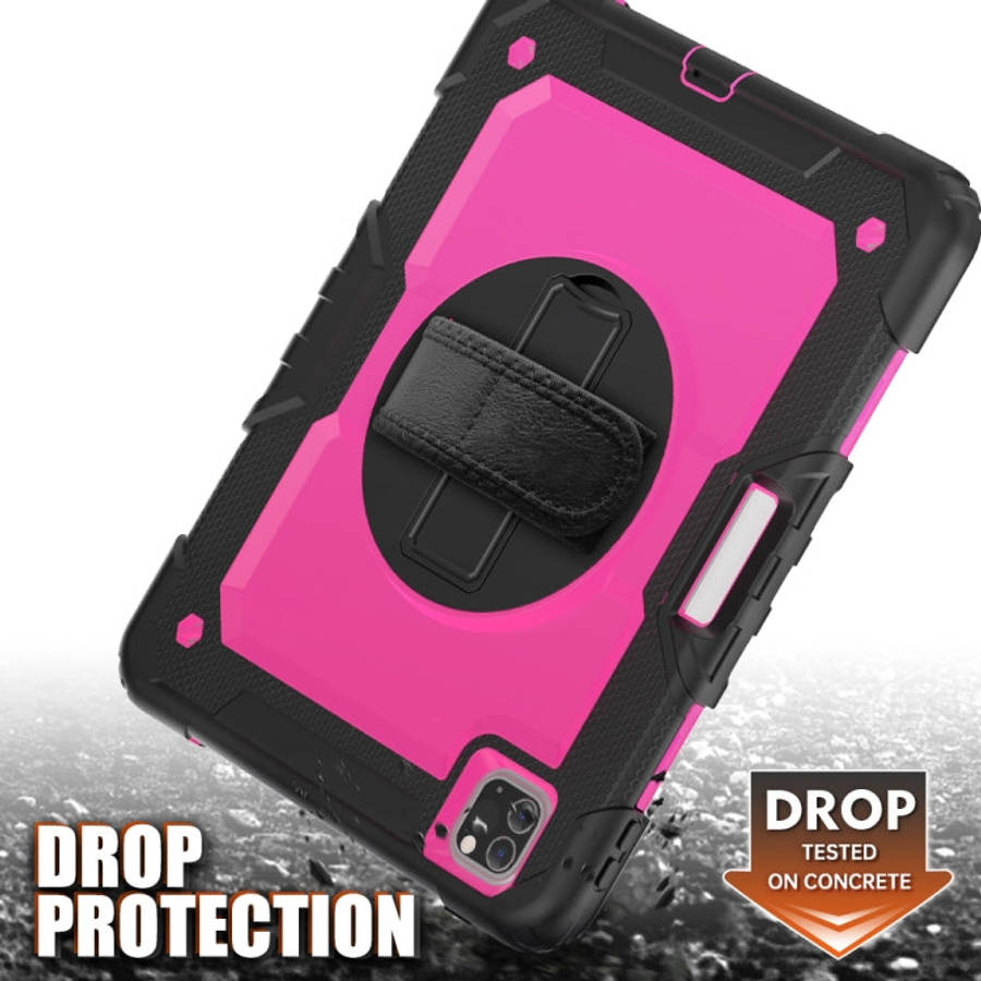 For iPad Pro 11 inch (2018) / Pro 11 inch (2020) Shockproof Black Silica Gel + Colorful PC Protec...