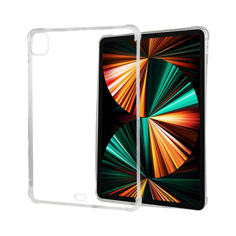 For iPad Pro 12.9 2022 / 2021 Four-corner Airbag Anti-drop Transparent Protective Tablet Case wit...