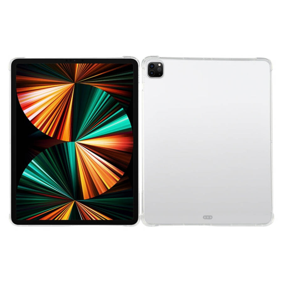 For iPad Pro 12.9 2022 / 2021 Four-corner Airbag Anti-drop Transparent Protective Tablet Case wit...