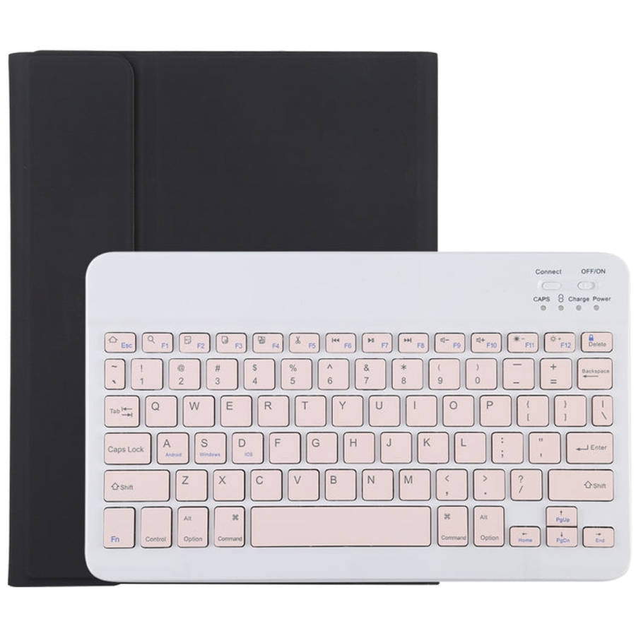 TG11B Detachable Bluetooth Pink Keyboard + Microfiber Leather Tablet Case for iPad Pro 11 inch (2...