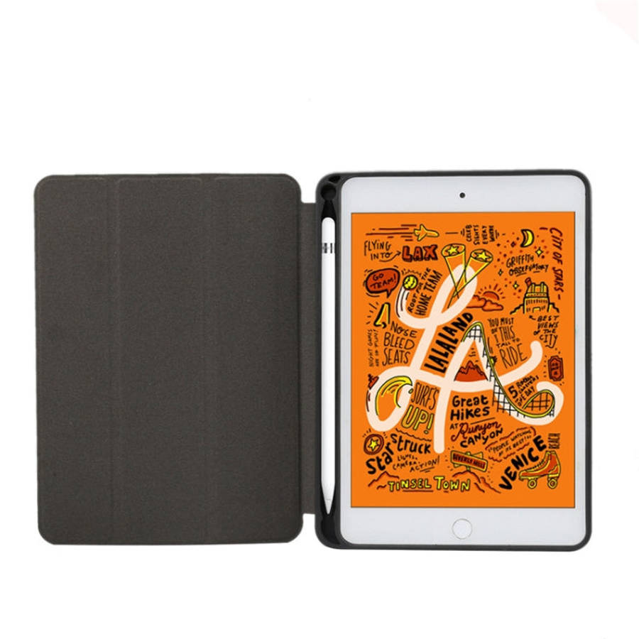 Marble Texture Pattern Horizontal Flip Leather Case for iPad Mini 2019, with Three-folding Holder...