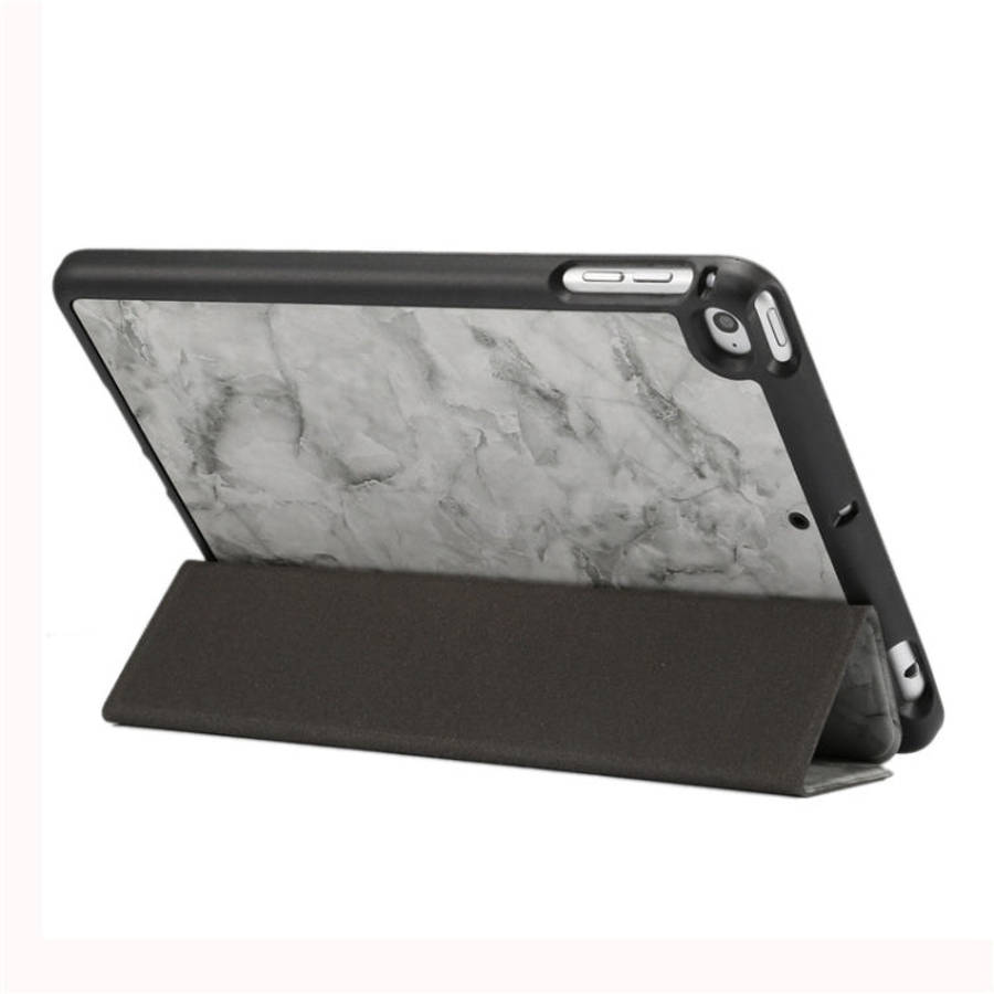 Marble Texture Pattern Horizontal Flip Leather Case for iPad Mini 2019, with Three-folding Holder...