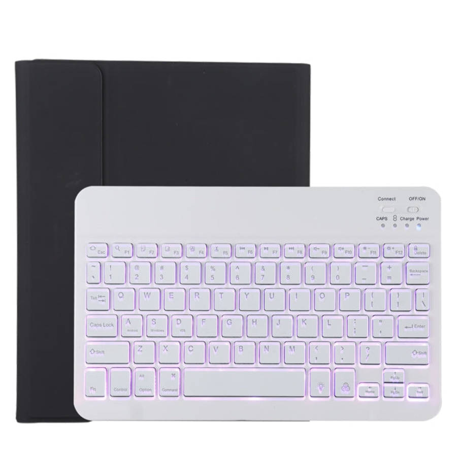 TG11BS Detachable Bluetooth White Keyboard Microfiber Leather Tablet Case for iPad Pro 11 inch (2...
