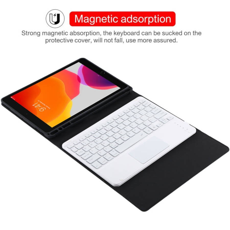 TG-102BCS Detachable Bluetooth White Keyboard + Microfiber Leather Tablet Case for iPad 10.2 inch...