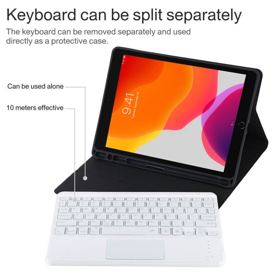 TG-102BCS Detachable Bluetooth White Keyboard + Microfiber Leather Tablet Case for iPad 10.2 inch...
