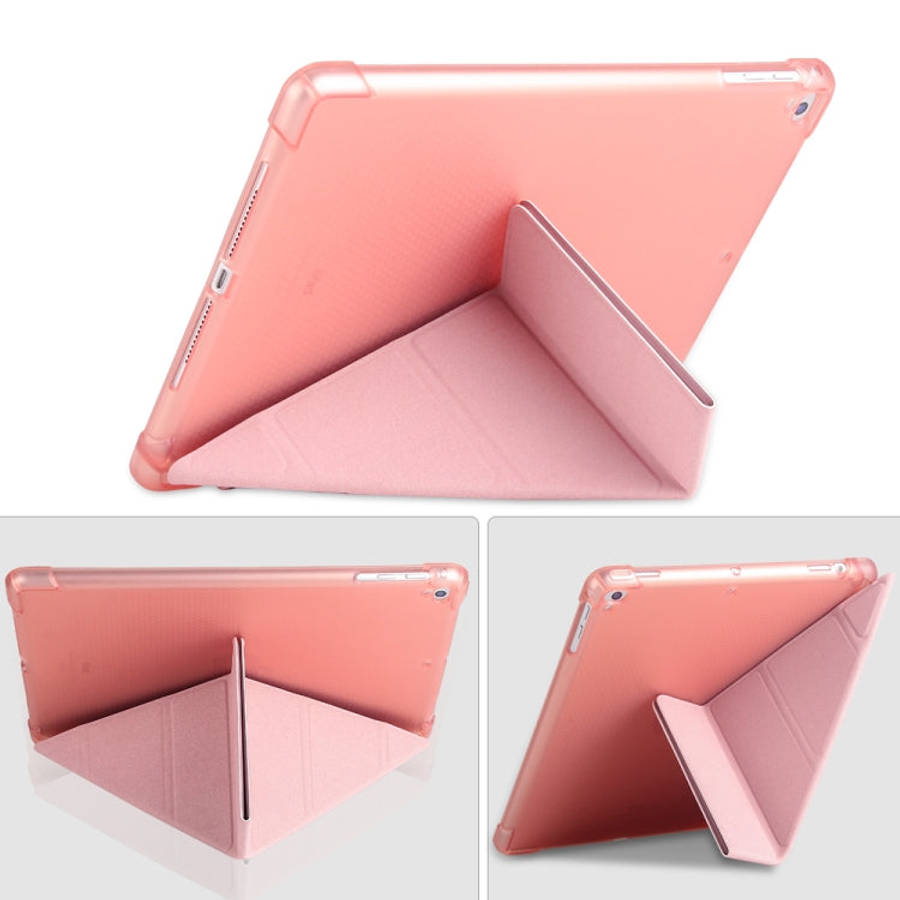Multi-folding Shockproof TPU Protective Case for iPad 9.7 (2018) / 9.7 (2017) / air / air2, with ...