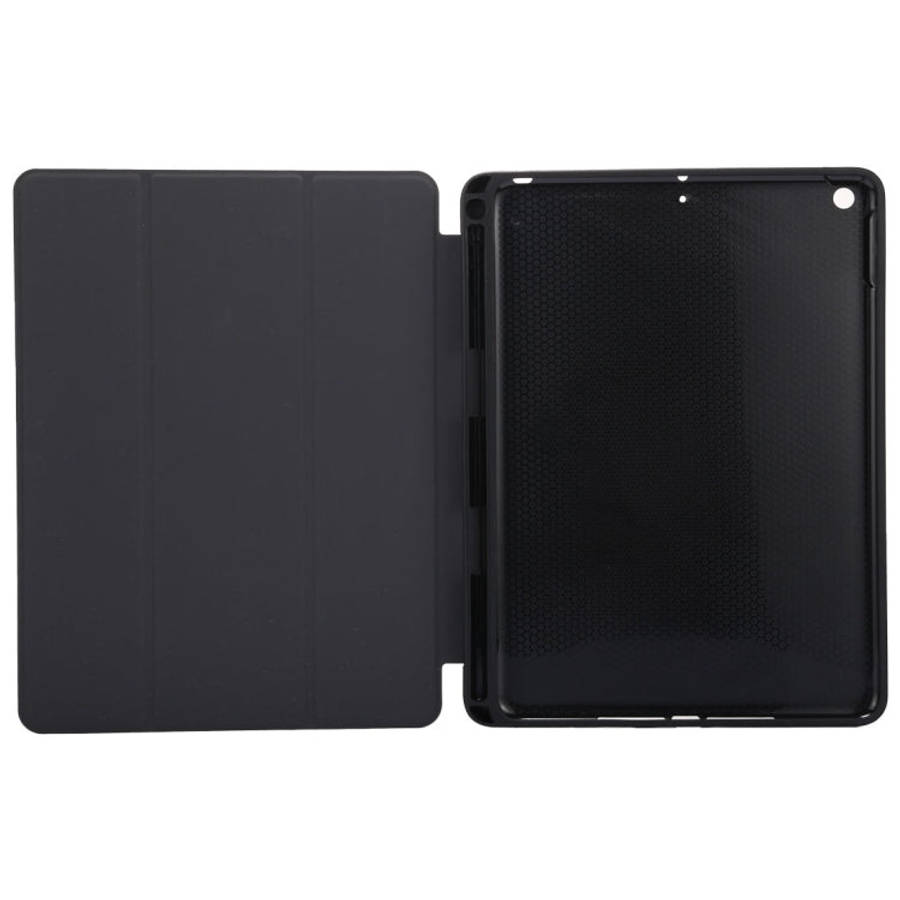 Cloth Texture Pattern Horizontal Flip Leather Case for iPad Pro 10.5 inch ,with Three-folding Hol...