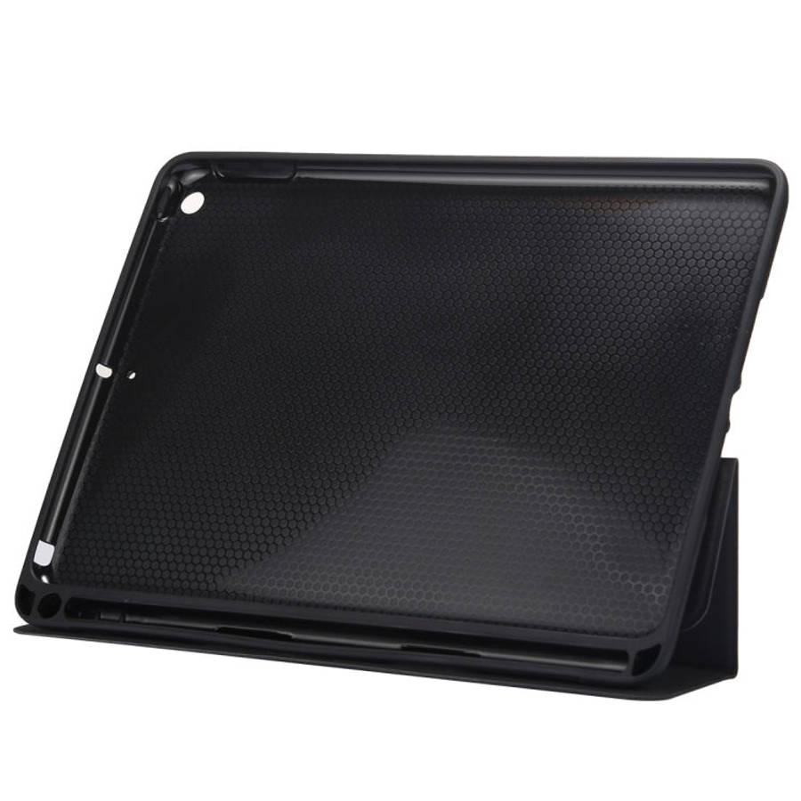 Cloth Texture Pattern Horizontal Flip Leather Case for iPad Pro 10.5 inch ,with Three-folding Hol...