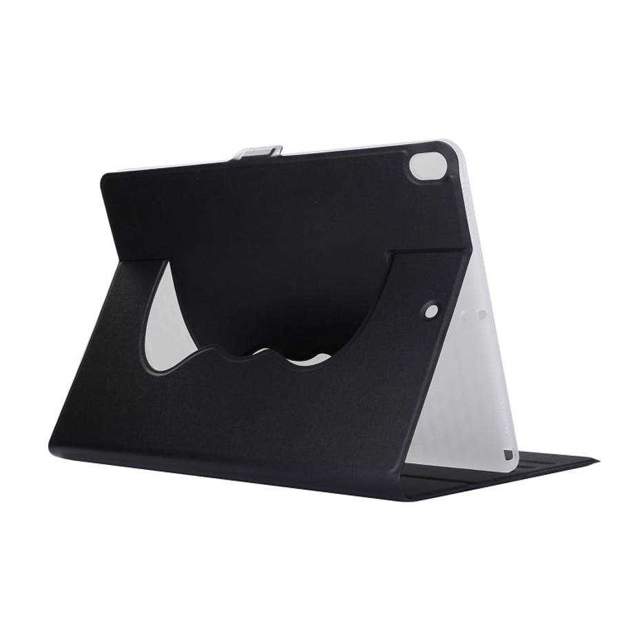 Horizontal Flip Solid Color Elastic Force Leather Case with 360 Degrees Rotation Holder for iPad ...