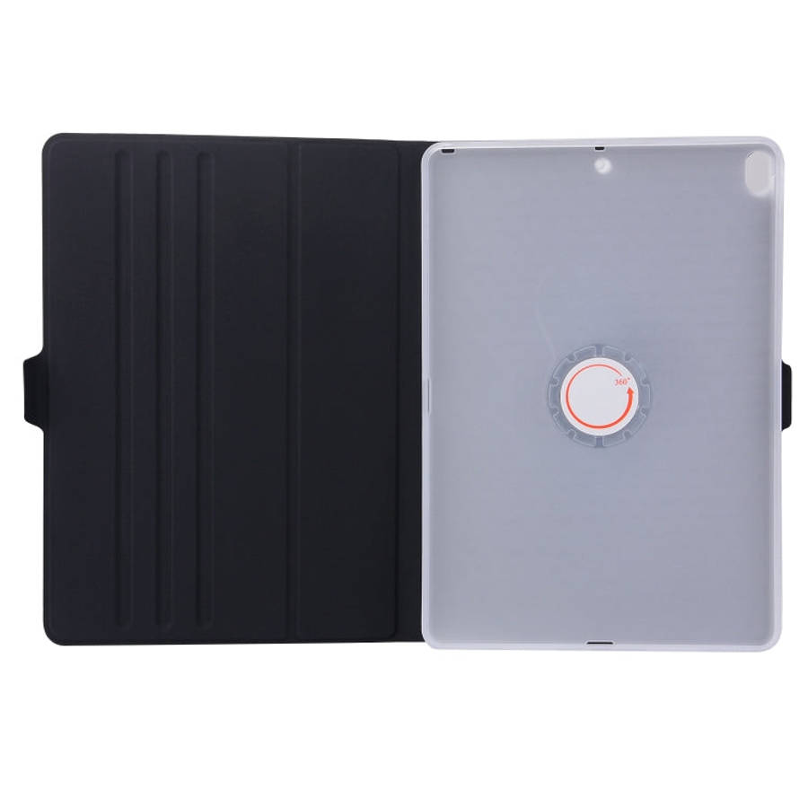 Horizontal Flip Solid Color Elastic Force Leather Case with 360 Degrees Rotation Holder for iPad ...
