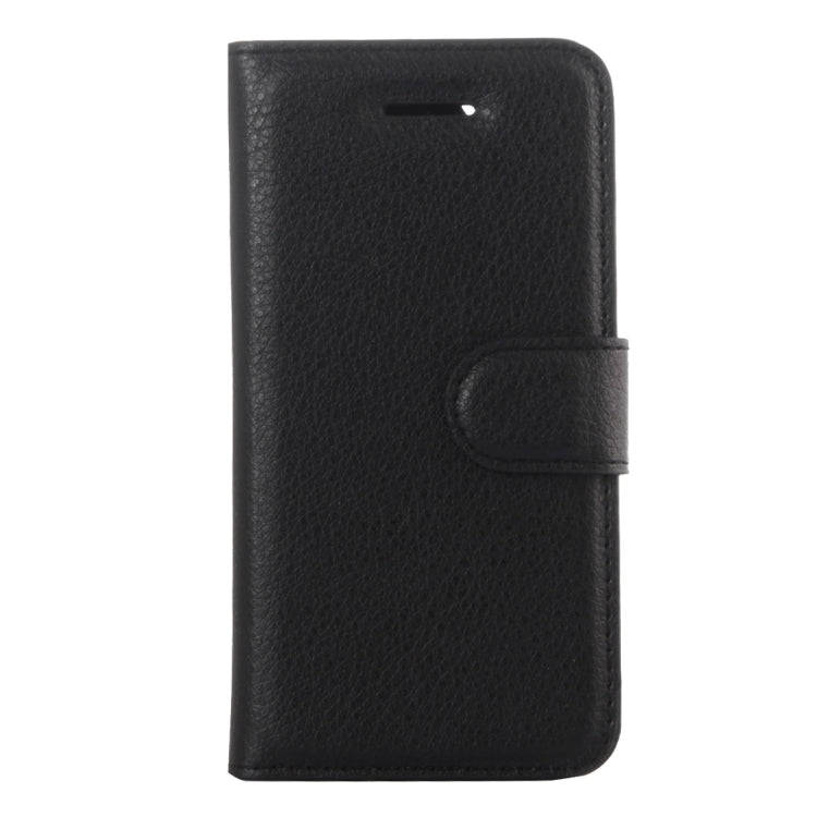 For iPhone 5 & 5s & SE Litchi Texture Horizontal Flip Leather Case with Holder & Card Slots & Wallet
