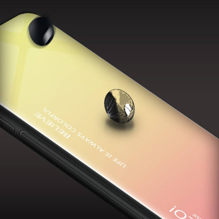 For iPhone XS Max Gradient Color Glass Case, iPhone XS Max