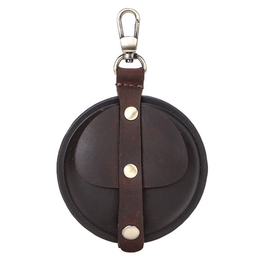 CF1042B For AirPods Pro Crazy Horse Texture Convenient Multifunction Earphone Protective Leather ...
